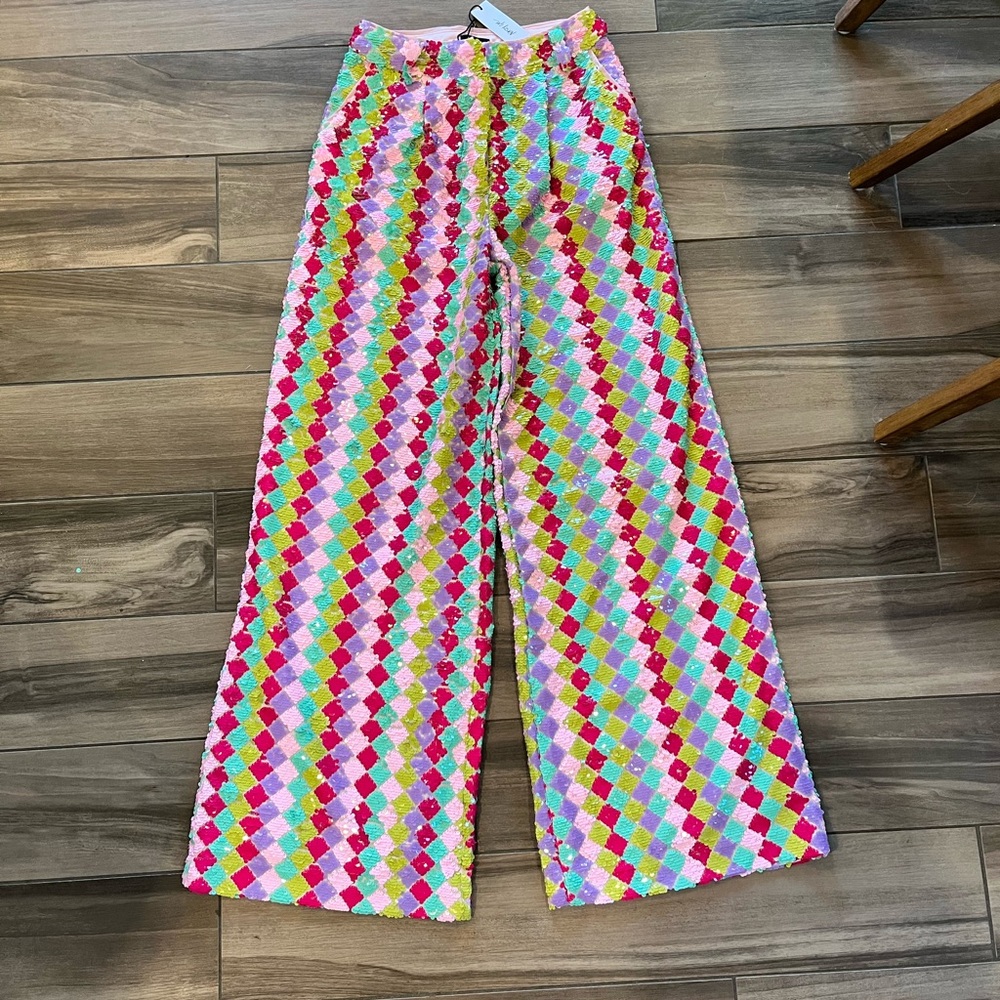 Nasty Gal sequins pants size 6